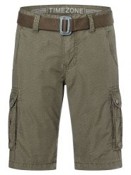 Timezone Bojówki - Regular fit - w kolorze khaki rozmiar: W30. Brązowe joggery i bojówki Timezone, bez wzorów, z tkaniny. Za 83.42 zł.