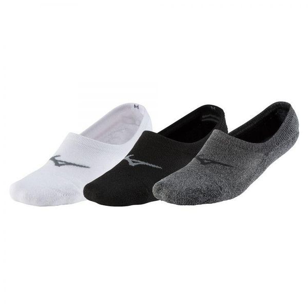 Skarpety do biegania unisex Mizuno Super Short Socks 3P bardzo krótkie. Zielone skarpety Mizuno, bez wzorów, z materiału. Za 35.99 zł.