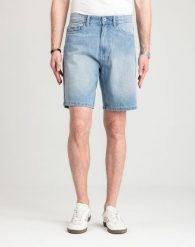 Męskie Spodenki Jeansowe Marcus Justin 2236 Shorts Light Blue Snow 2-7000166. Białe szorty MARCUS, m, bez wzorów, z jeansu. Za 99.99 zł.