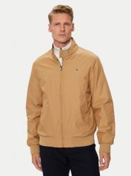 Tommy Hilfiger Kurtka przejściowa Club Harrington MW0MW35670 Beżowy Regular Fit. Brązowe kurtki Tommy Hilfiger, m, bez wzorów, z bawełny, bez kaptura. Za 569.99 zł.