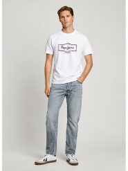 Pepe Jeans Koszulka "Daxton" w kolorze białym rozmiar: L. Białe bezrękawniki Pepe Jeans, l, bez wzorów, z bawełny, bez kołnierzyka, bez ramiączek. Za 101.95 zł.