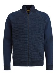 PME Legend Kardigan w kolorze granatowym rozmiar: L. Niebieskie swetry rozpinane PME Legend, l, bez wzorów, z bawełny, bez kołnierzyka, bez ramiączek. Za 343.41 zł.