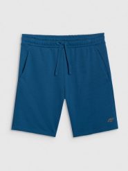4F Spodenki dresowe regular męskie - turkusowe XXL. Niebieskie krótkie spodenki sportowe 4F, l, bez wzorów, z bawełny. Za 79.99 zł.