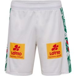 Szorty zewnętrzne FC Magdeburg 2025/26. Białe szorty Hummel, bez wzorów, sportowe. Za 199.50 zł.