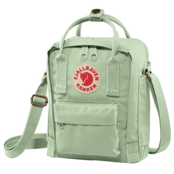 Saszetka Fjallraven Kanken Sling - mint green. Zielone torby na ramię Fjällräven, bez wzorów, na ramię, bez dodatków. Za 269.99 zł.