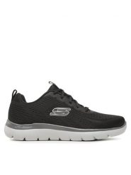 Skechers Sneakersy Summits Torre 232395/BKCC Czarny. Czarne buty sportowe casual Skechers, bez wzorów, z materiału, bez zapięcia. Za 239.99 zł.