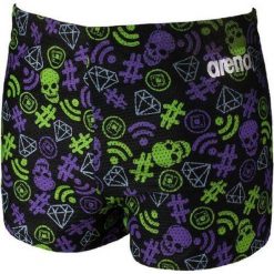 Spodenki do treningu oporowego z siateczki Arena AO Drag Suit Black. Czarne odzież kąpielowa Arena, l, bez wzorów, sportowe. Za 99.99 zł.