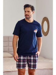Doctor Nap Piżama w kolorze granatowym rozmiar: L. Niebieskie piżamy Doctor Nap, l, bez wzorów, z bawełny, bez ramiączek. Za 114.98 zł.