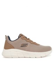 Skechers Sneakersy Bobs B Flex-Icy Edge 118109/TPE Brązowy. Brązowe buty sportowe casual Skechers, bez wzorów, z materiału, bez zapięcia. Za 169.99 zł.