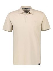 Lerros Koszulka polo w kolorze beżowym rozmiar: L. Brązowe koszulki polo Lerros, l, bez wzorów, z bawełny, bez kołnierzyka, bez ramiączek. Za 92.86 zł.
