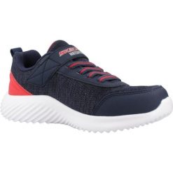 Buty SKECHERS BOUNDER-DRIPPER DROP Niebieski. Czerwone buty trekkingowe Skechers, bez wzorów, z tkaniny, bez zapięcia. Za 249.99 zł.