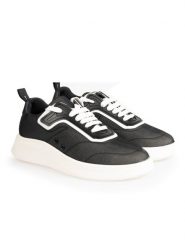 Baldinini Sneakersy | UE0407P00VECT | Sne U Vectra | Mężczyzna | Czarny, Biały. Białe buty sportowe casual Baldinini, bez wzorów, ze skóry, bez zapięcia. W wyprzedaży za 499.00 zł.