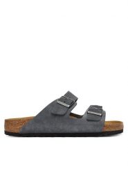 Birkenstock Klapki Arizona 1031632 Szary. Szare klapki Birkenstock, ze skóry. Za 509.99 zł.