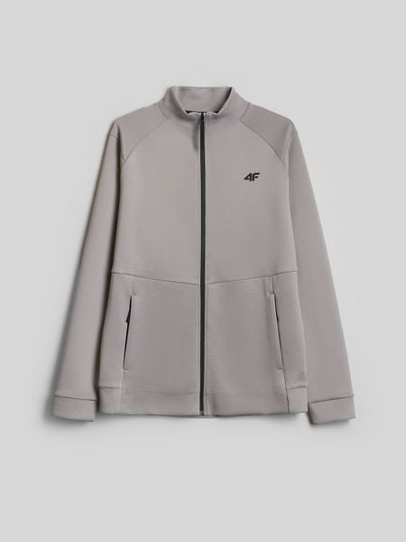 4F Bluza treningowa regular bez kaptura męska - szara L. Szare bluzy 4F, l, bez wzorów, bez kaptura. Za 199.99 zł.