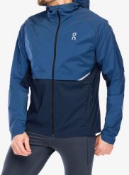 Kurtka do biegania męska On Running Core Jacket. Niebieskie kurtki On Running, m, bez wzorów, z denimu, bez kaptura. Za 763.39 zł.