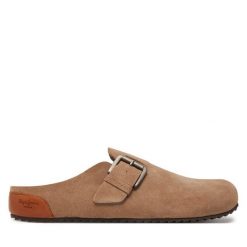 Klapki Pepe Jeans. Brązowe klapki Pepe Jeans, z jeansu. Za 239.99 zł.