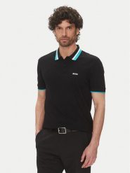 BOSS Polo Paddy Ap Heritage 50538101 Czarny Regular Fit. Czarne koszulki polo Boss, m, bez wzorów, z bawełny, bez kołnierzyka, bez ramiączek. Za 379.99 zł.