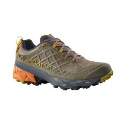 Buty trekkingowe La Sportiva Akyra II Gore-Tex. Zielone buty turystyczne La Sportiva, bez wzorów, z gore-texu, bez zapięcia, trekkingowe, gore-tex. Za 786.30 zł.