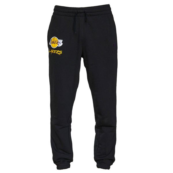 Spodnie sportowe męskie New Era NBA Team Los Angeles Lakers Logo Jogger. Żółte joggery i bojówki New Era, l, bez wzorów, z bawełny, sportowe. Za 248.70 zł.