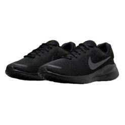 Męskie Buty Treningowe Revolution 7. Czarne buty turystyczne Nike, bez wzorów, z gumy, bez zapięcia, trekkingowe. Za 435.99 zł.