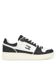 Tommy Jeans Sneakersy Tjm Retro Basket EM0EM01610 Biały. Białe buty sportowe casual Tommy Jeans, bez wzorów, z jeansu, bez zapięcia. Za 429.99 zł.