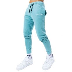 Spodnie sportowe męskie Justhype Acid Wash Joggers. Niebieskie joggery i bojówki Hype, l, bez wzorów, z bawełny, sportowe. Za 149.99 zł.