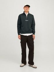 Jack & Jones Bluza w kolorze czarnym rozmiar: XL. Zielone bluzy Jack & Jones, xl, bez wzorów, bez kaptura. Za 123.25 zł.