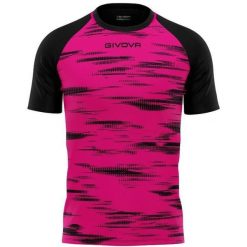 Koszulka Sportowa Givova Pixel w Fuksji i Czerni - Komfort i Lekkość. Czarne t-shirty sportowe Givova, bez wzorów, bez ramiączek, do piłki nożnej. Za 140.99 zł.