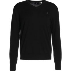 GANT WEIGHT VNECK Sweter schwarz. Swetry nierozpinane marki GANT. Za 419.00 zł.