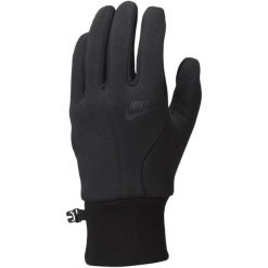 Rękawiczki sportowe męskie Tech Fleece LG 2.0 Gloves. Czarne rękawiczki Nike, bez wzorów, z materiału. Za 208.30 zł.