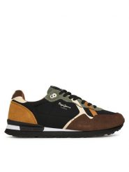 Pepe Jeans Sneakersy Brit Prints M PMS400002 Brązowy. Brązowe buty sportowe casual Pepe Jeans, bez wzorów, z jeansu, bez zapięcia. Za 409.99 zł.