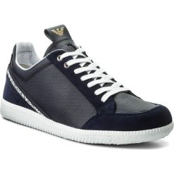 Sneakersy EMPORIO ARMANI - X4X213 XL182 D879 Navy/Navy/Navy. Niebieskie buty sportowe casual marki Emporio Armani, z materiału. W wyprzedaży za 539.00 zł.