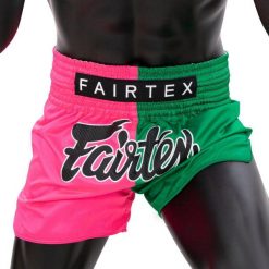 Spodenki Muay Thai Fairtex BS1911 Różowe/Zielone M. Czerwone szorty FAIRTEX, m, bez wzorów, sportowe. Za 279.00 zł.