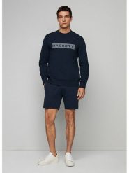 Hackett London Bluza w kolorze granatowym rozmiar: XL. Niebieskie bluzy Hackett London, xl, bez wzorów, bez kaptura. Za 159.21 zł.
