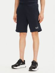 EA7 Emporio Armani Szorty sportowe 8NPS65 PJVRZ 1562 Granatowy. Niebieskie krótkie spodenki sportowe EA7 Emporio Armani, m, bez wzorów, z bawełny. Za 299.99 zł.