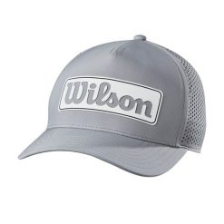 Czapka golfowa Wilson Perfomance. Niebieskie czapki z daszkiem Wilson, bez wzorów, z materiału. Za 182.00 zł.