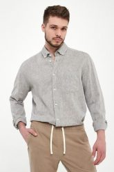 Koszula męska z lnem Hali26-W JOOP! JEANS. Koszule JOOP! Jeans, m, bez wzorów, z jeansu, bez kołnierzyka, bez ramiączek. Za 419.00 zł.