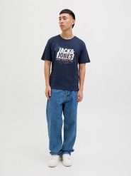 Jack & Jones Koszulka w kolorze granatowym rozmiar: S. Niebieskie bezrękawniki Jack & Jones, s, bez wzorów, z bawełny, bez kołnierzyka, bez ramiączek. Za 37.56 zł.