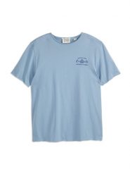 Scotch & Soda Koszulka w kolorze błękitnym rozmiar: L. Niebieskie bezrękawniki Scotch & Soda, l, bez wzorów, z bawełny, bez kołnierzyka, bez ramiączek. Za 74.46 zł.