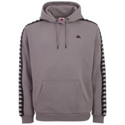 Bluza męska Kappa Joder szara. Szare bluzy z kapturem Kappa, l, bez wzorów, z bawełny, z kapturem. Za 96.99 zł.
