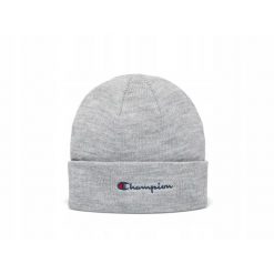 Czapka sportowa unisex Champion zimowa ciepła. Szare czapki z daszkiem Champion, na jesień, bez wzorów. Za 56.00 zł.