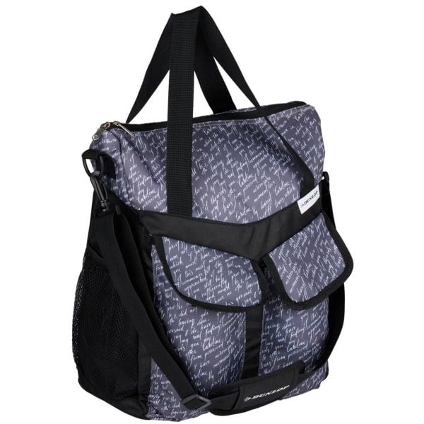 Torba sakwa rowerowa Dunlop 20L na bagażnik. Niebieskie torby na ramię Dunlop, bez wzorów, z gumy, na ramię, duże, bez dodatków. Za 50.98 zł.