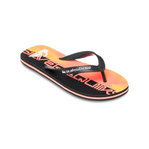 Klapki Japonki dla Mężczyzn MOLOKAI ART 25. Czerwone klapki Quiksilver, z gumy. Za 99.99 zł.