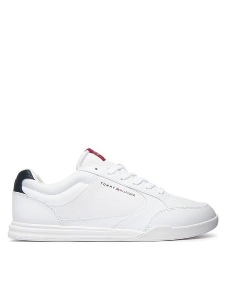 Tommy Hilfiger Sneakersy Low Pro Cupsole Perf Leather FM0FM05944 Biały. Białe buty sportowe casual Tommy Hilfiger, bez wzorów, ze skóry, bez zapięcia. Za 449.99 zł.