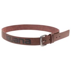 Pasek Oaken. Brązowe paski IGUANA, bez wzorów. Za 93.99 zł.