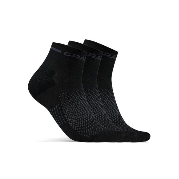 Skarpety Craft Core Dry Mid - Czarny. Czarne skarpety Craft, bez wzorów, z materiału. Za 149.50 zł.
