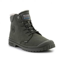 Buty do chodzenia męskie Palladium Sp20 Cuff. Zielone buty sportowe casual Palladium, bez wzorów, z materiału, bez zapięcia. Za 726.00 zł.