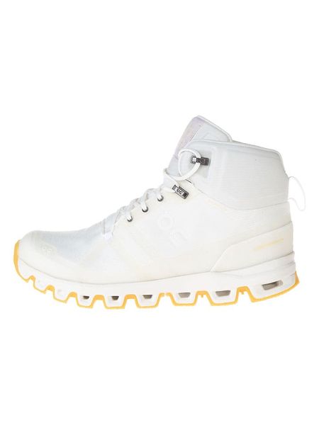 ON RUNNING Botki "Cloudrock Edge" w kolorze białym rozmiar: 36,5. Białe buty do biegania On Running, bez wzorów, z materiału, bez zapięcia. Za 323.50 zł.