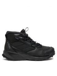 Adidas Trekkingi Terrex Winter Boot Mid Leather ID2859 Czarny. Czarne botki sznurowane Adidas, bez wzorów, z nubiku, bez obcasa, bez zapięcia. Za 749.99 zł.