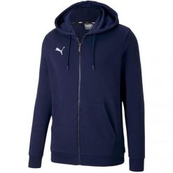 Męska Bluza Z Kapturem Team Goal 23 Z Pełnym Zamkiem Błyskawicznym. Niebieskie bluzy z kapturem Puma, m, bez wzorów, z kapturem. Za 276.99 zł.